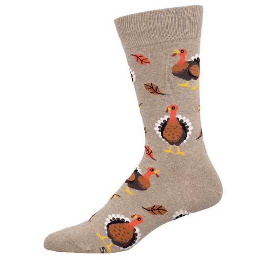 Let's Talk Turkey | Men | Hemp Heather - socks - Socksmith