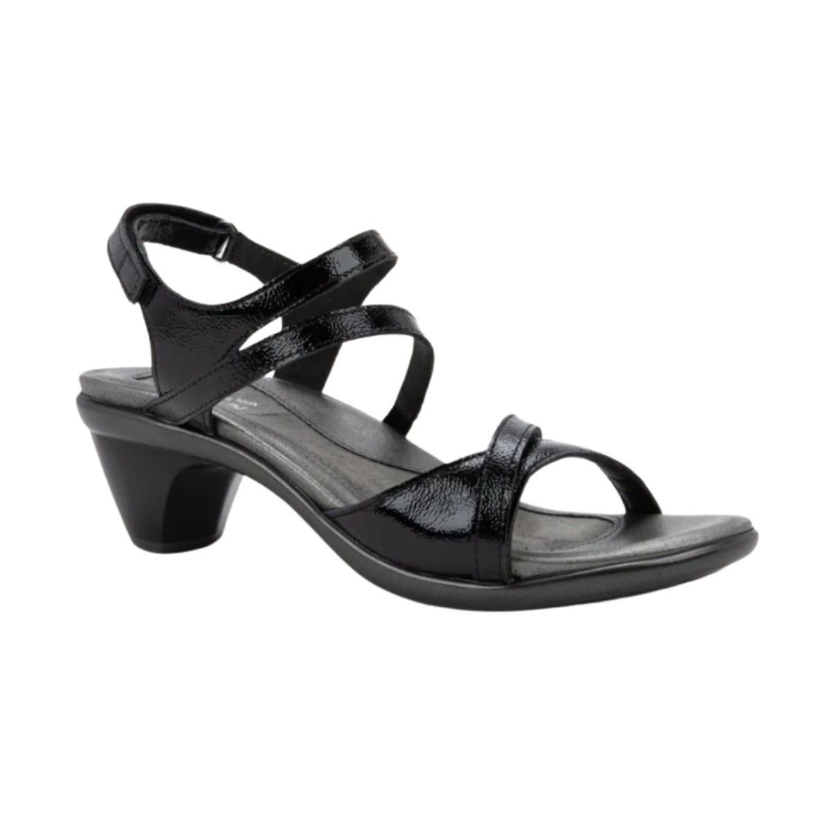 Limit | Patent Leather | Black Crinkle - Pump - Naot