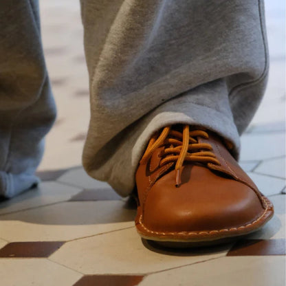 Lisboa | Leather | Cognac Brown - shoe - VIBAe