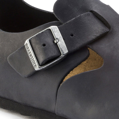 London | Oiled Leather | Black - clog - Birkenstock