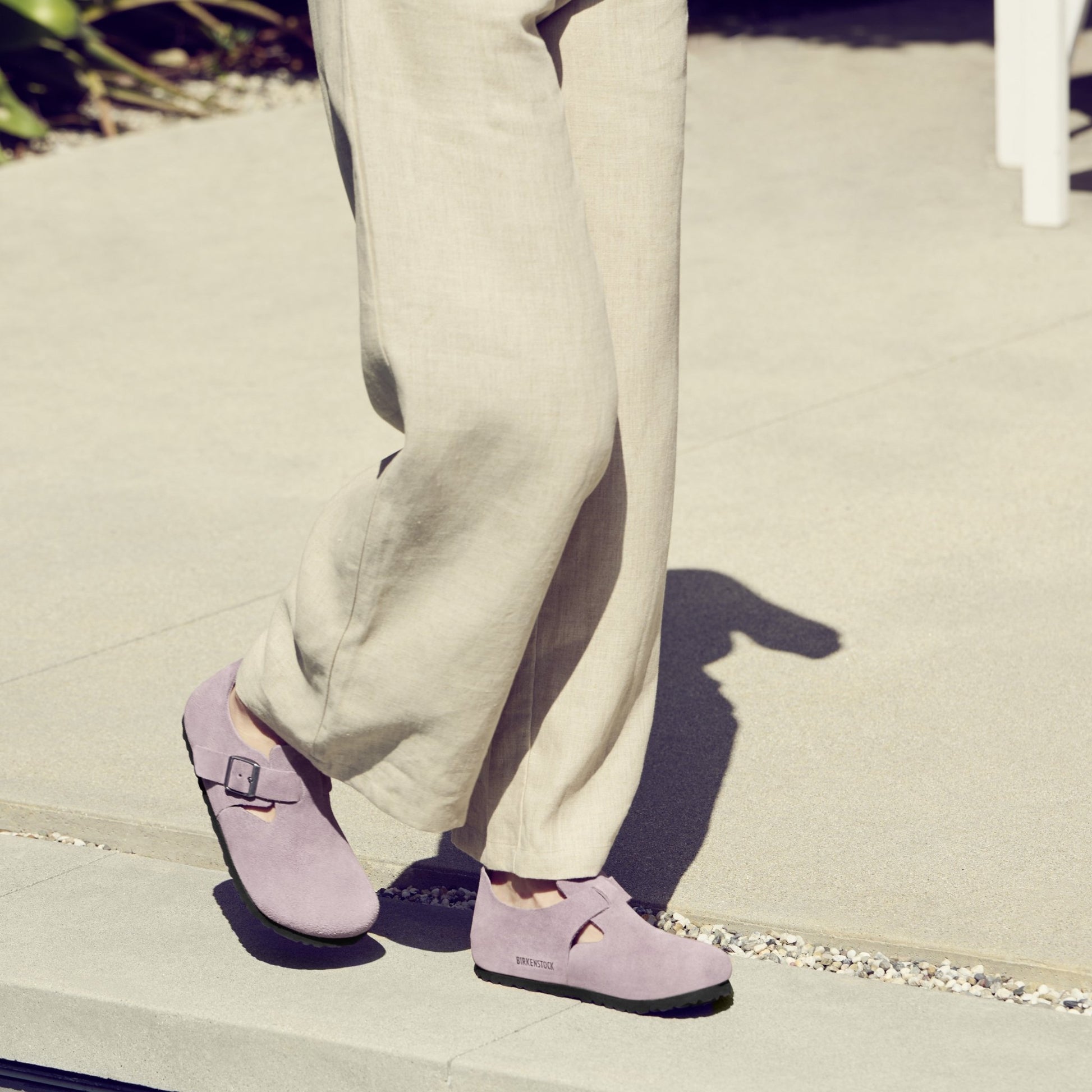 London | Suede | Faded Purple - clog - Birkenstock
