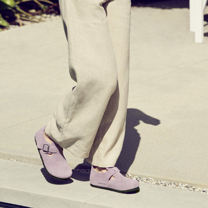 London | Suede | Faded Purple - clog - Birkenstock