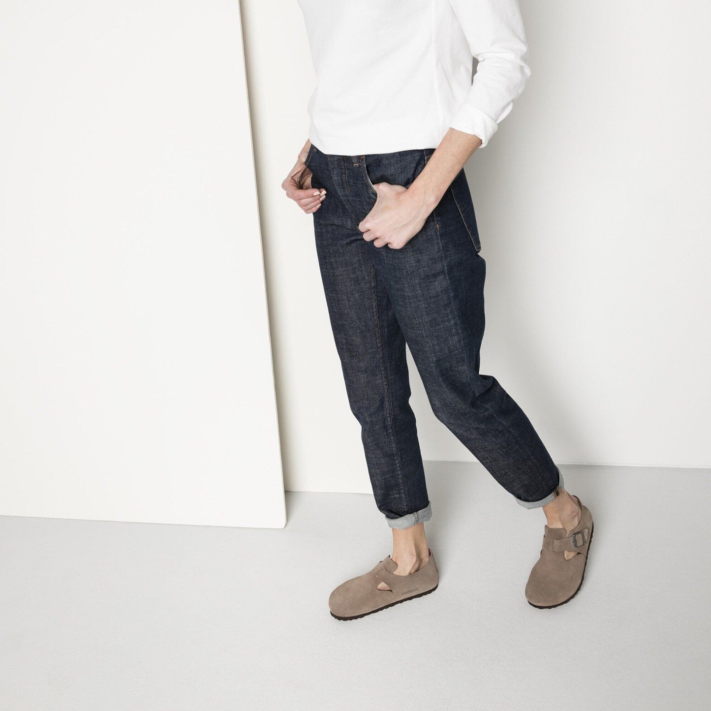 London | Suede | Taupe - clog - Birkenstock