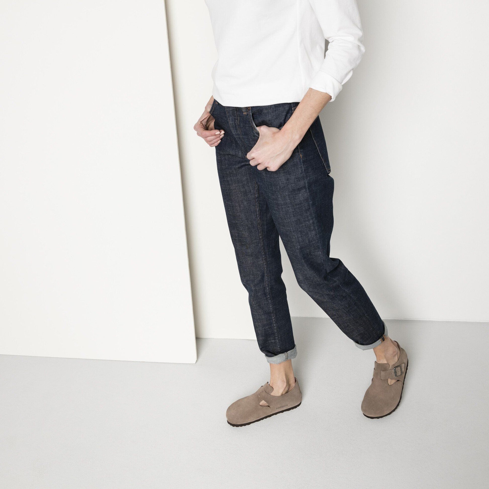 London | Suede | Taupe - clog - Birkenstock