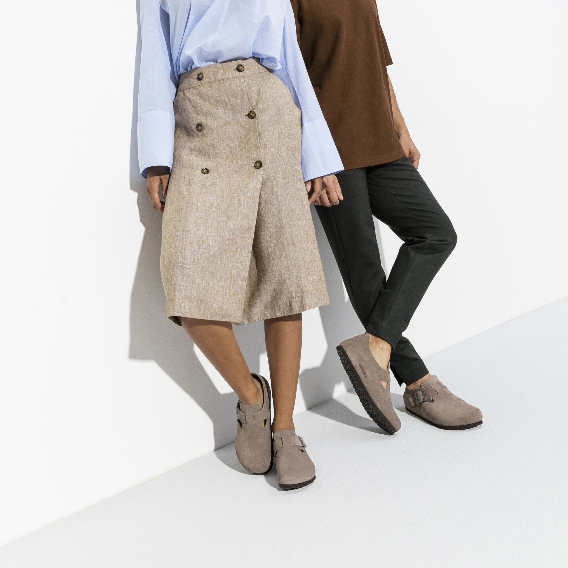 London | Suede | Taupe - clog - Birkenstock