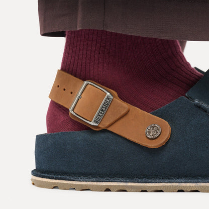 Lutry | Suede | New Navy/Cognac - clog - Birkenstock