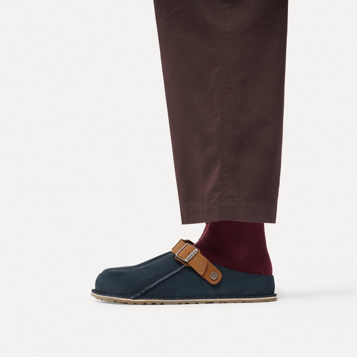 Lutry | Suede | New Navy/Cognac - clog - Birkenstock