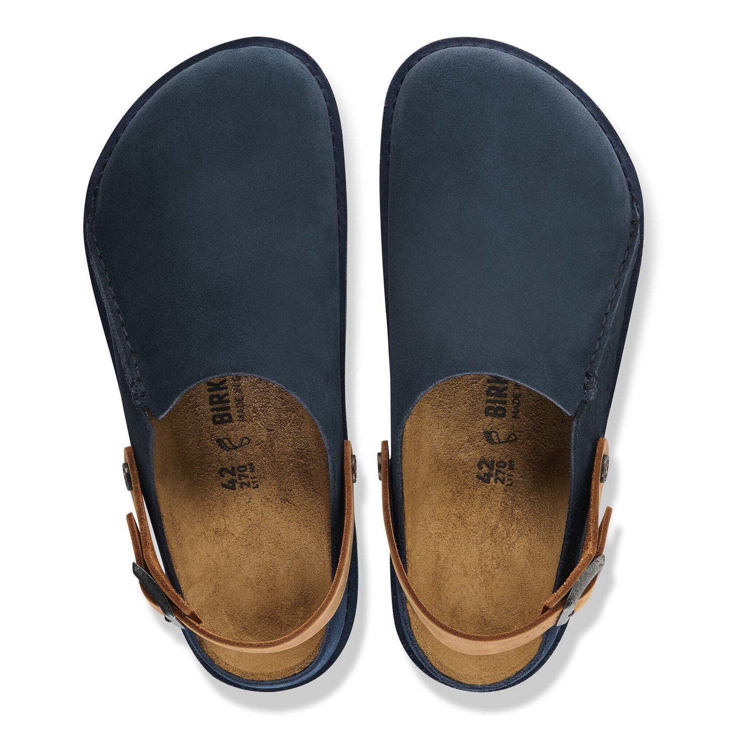 Lutry | Suede | New Navy/Cognac - clog - Birkenstock