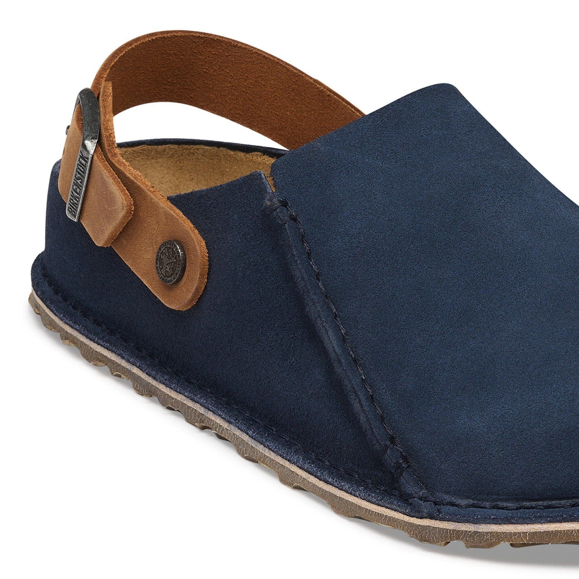 Lutry | Suede | New Navy/Cognac - clog - Birkenstock