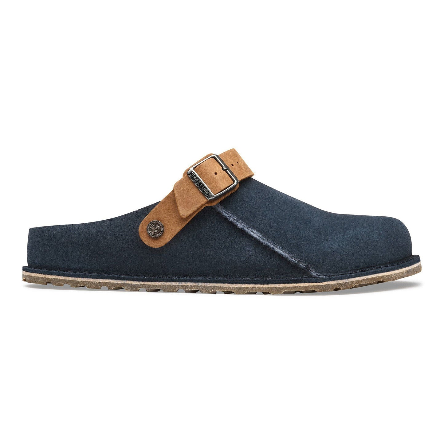 Lutry | Suede | New Navy/Cognac - clog - Birkenstock