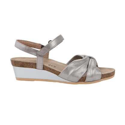 Madame | Leather | Silver Threads - Wedge - Naot