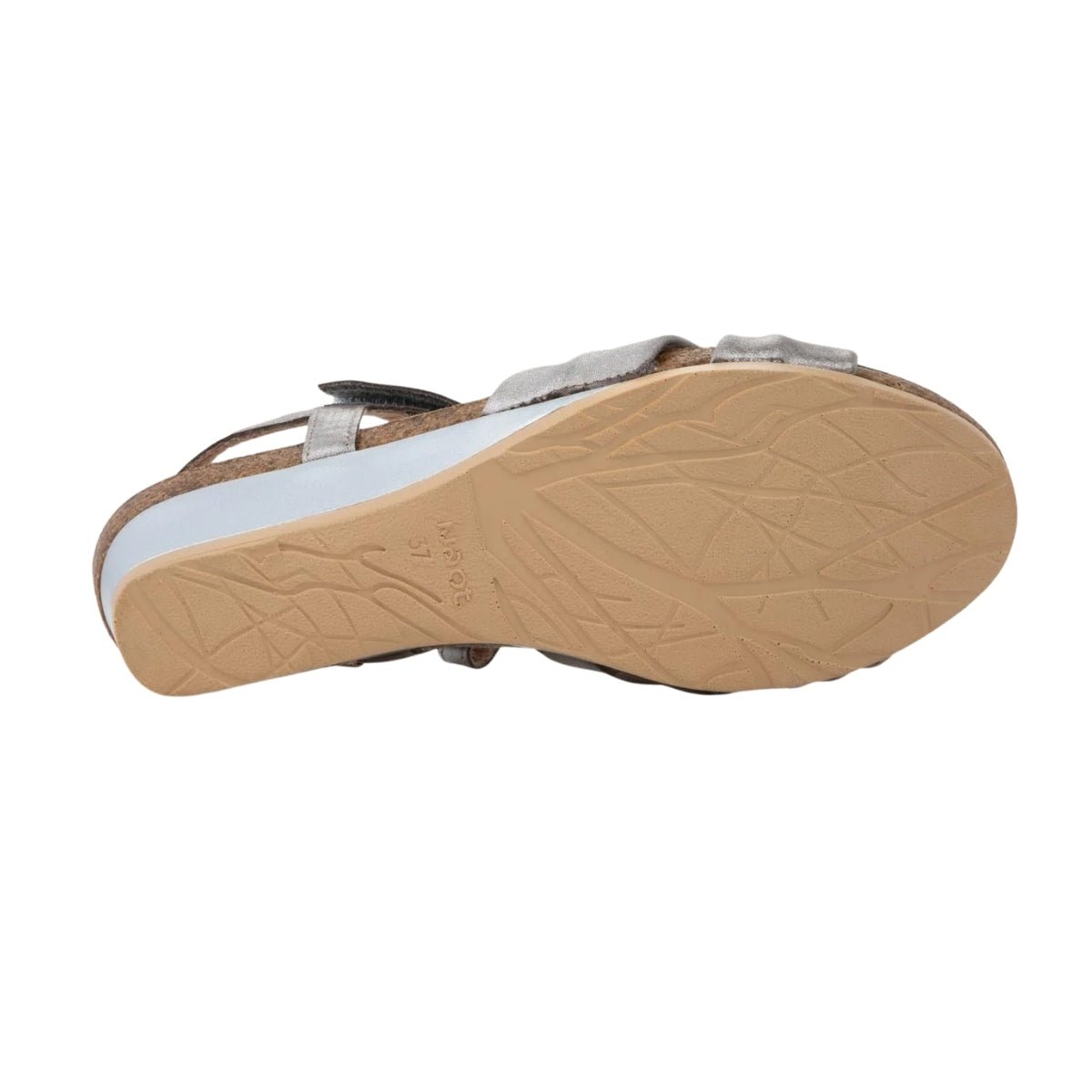 Madame | Leather | Silver Threads - Wedge - Naot