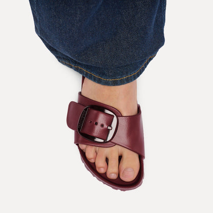 Madrid Big Buckle | Eva | Zinfandel - sandals - Birkenstock