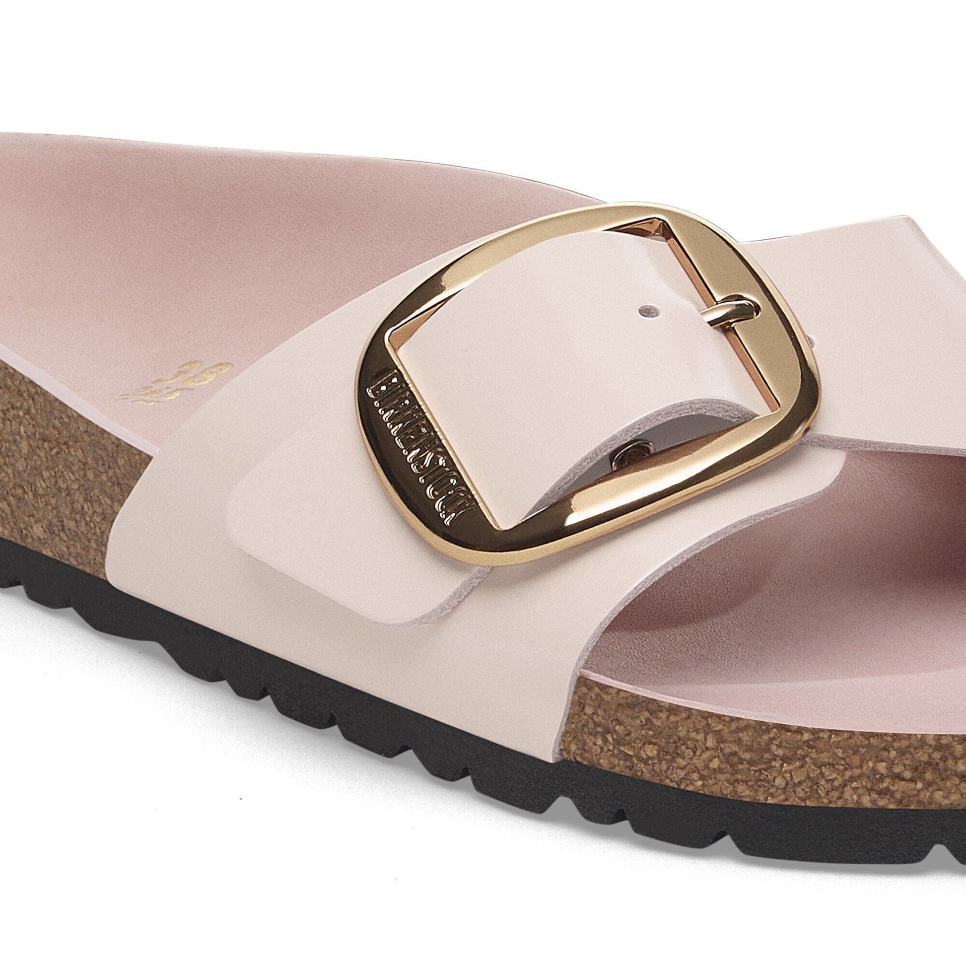 Madrid Big Buckle | High - Shine Patent Leather | Light Rose - sandals - Birkenstock