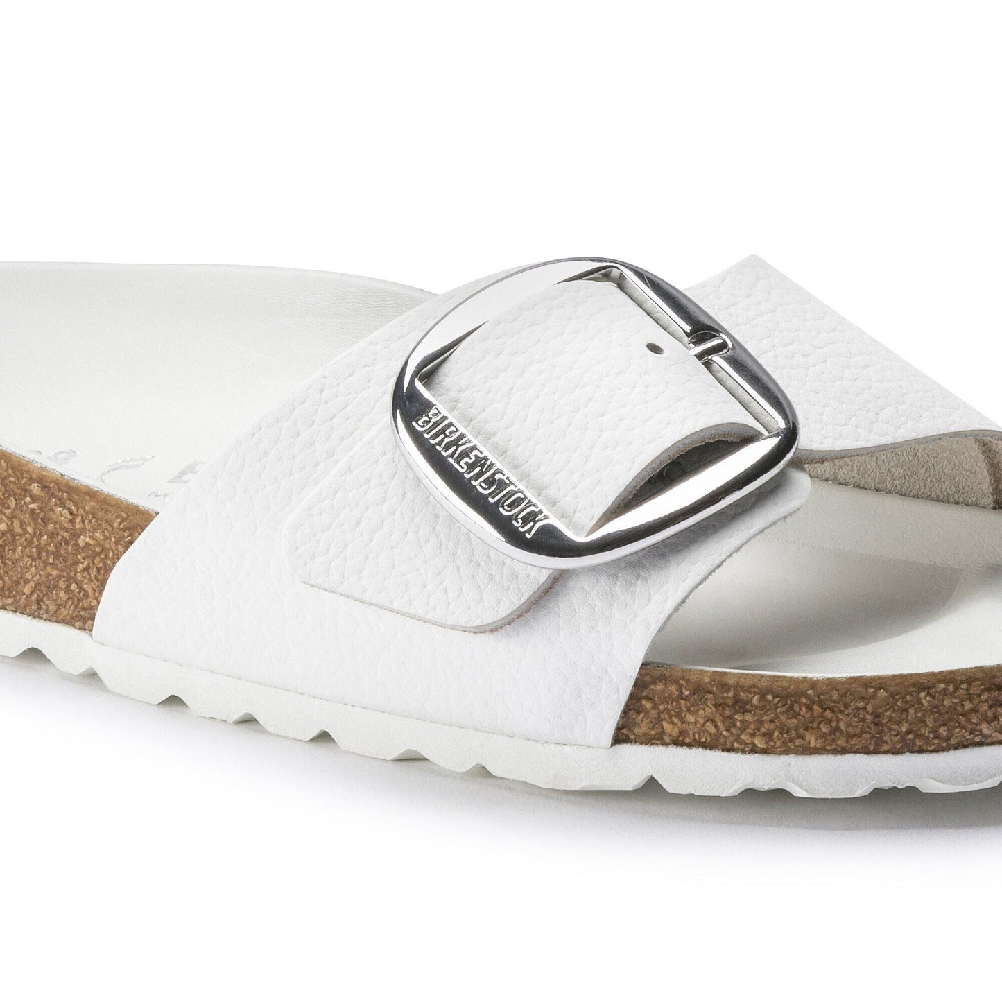 Madrid Big Buckle | Leather | White - sandals - Birkenstock