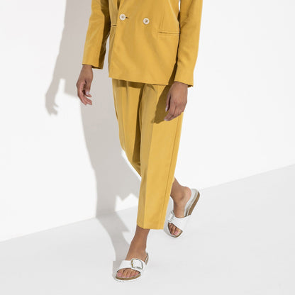 Madrid Big Buckle | Leather | White - sandals - Birkenstock
