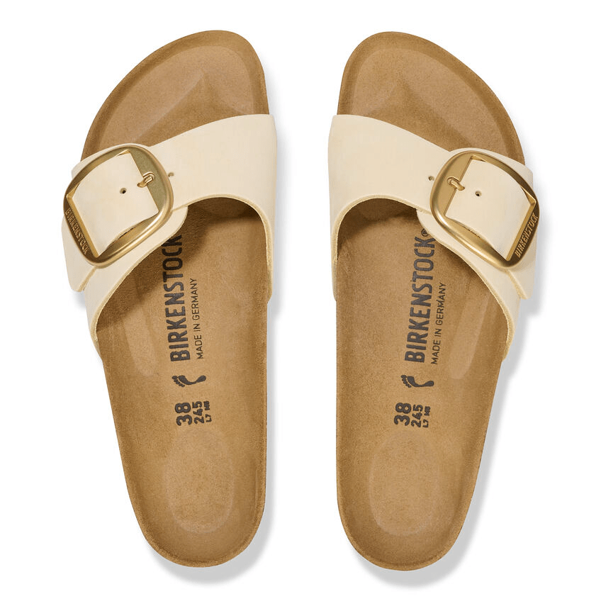 Madrid Big Buckle | Nubuck | Ecru - Sandals - Birkenstock