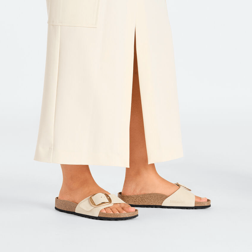 Madrid Big Buckle | Nubuck | Ecru - Sandals - Birkenstock