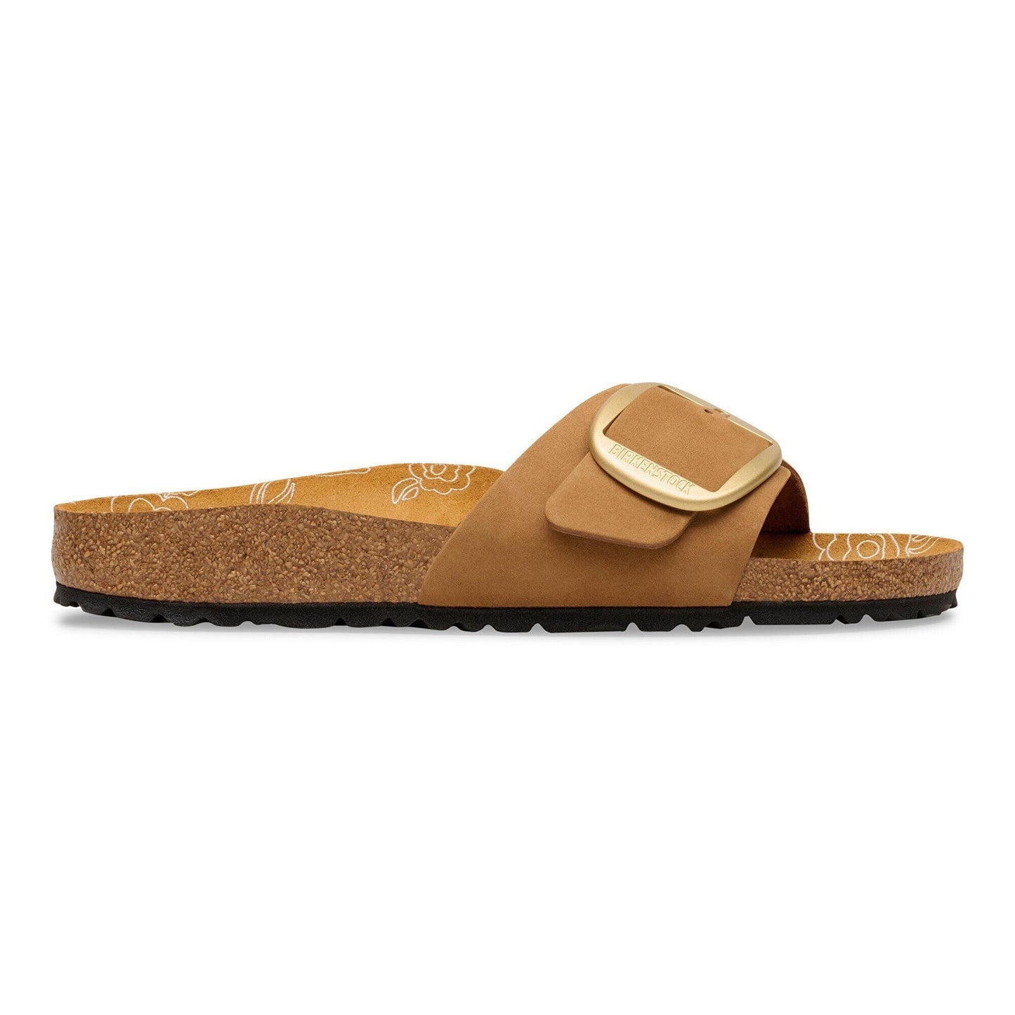 Madrid Big Buckle | Nubuck | Mink Flowers - sandals - Birkenstock