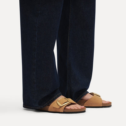 Madrid Big Buckle | Nubuck | Mink Flowers - sandals - Birkenstock