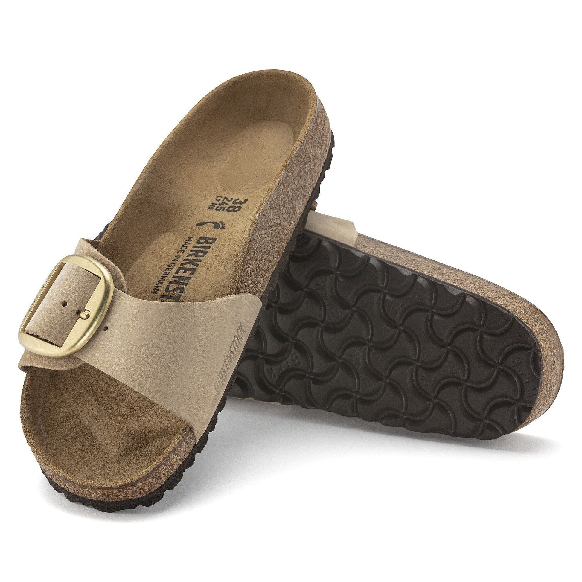 Madrid Big Buckle | Nubuck | Sandcastle - sandals - Birkenstock