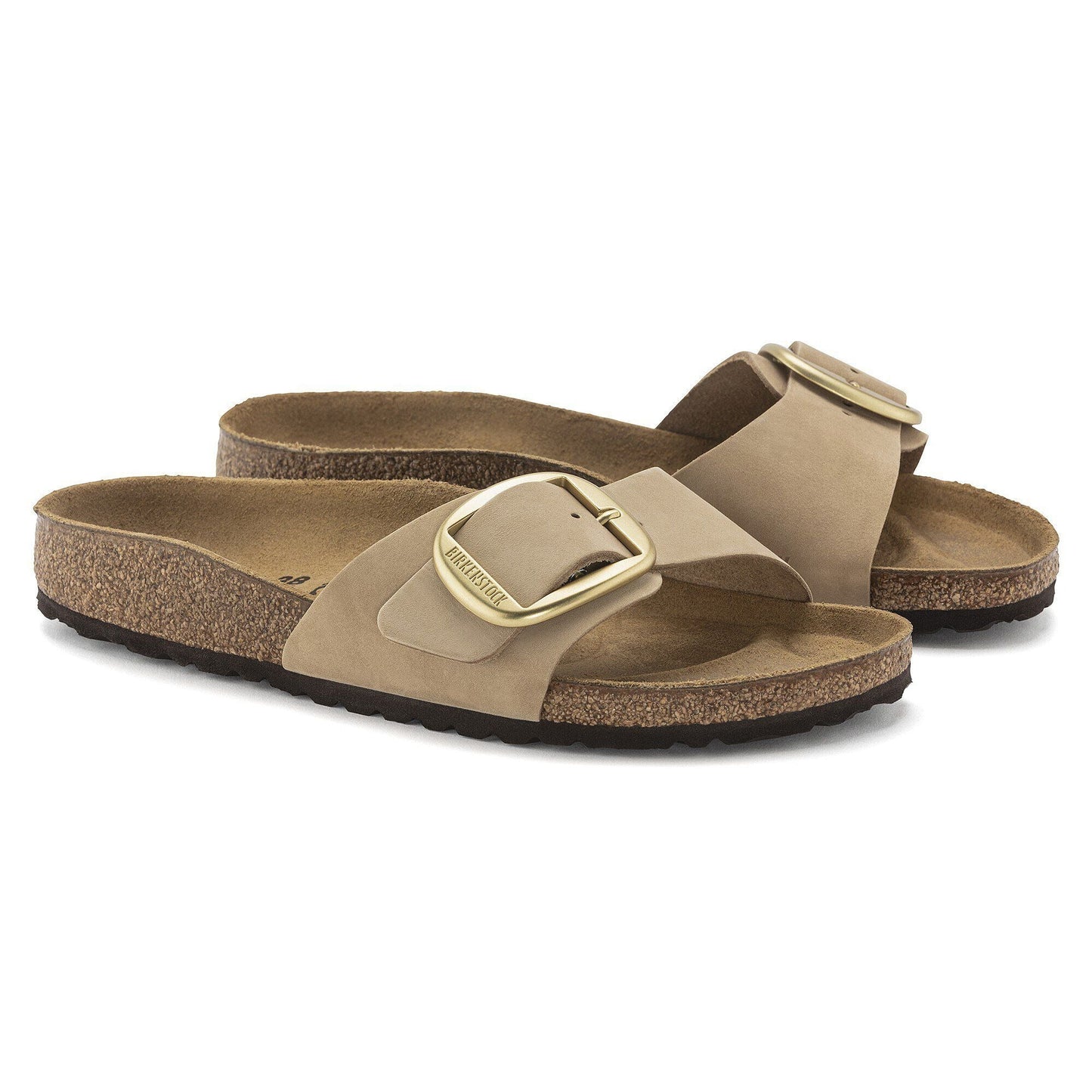 Madrid Big Buckle | Nubuck | Sandcastle - sandals - Birkenstock