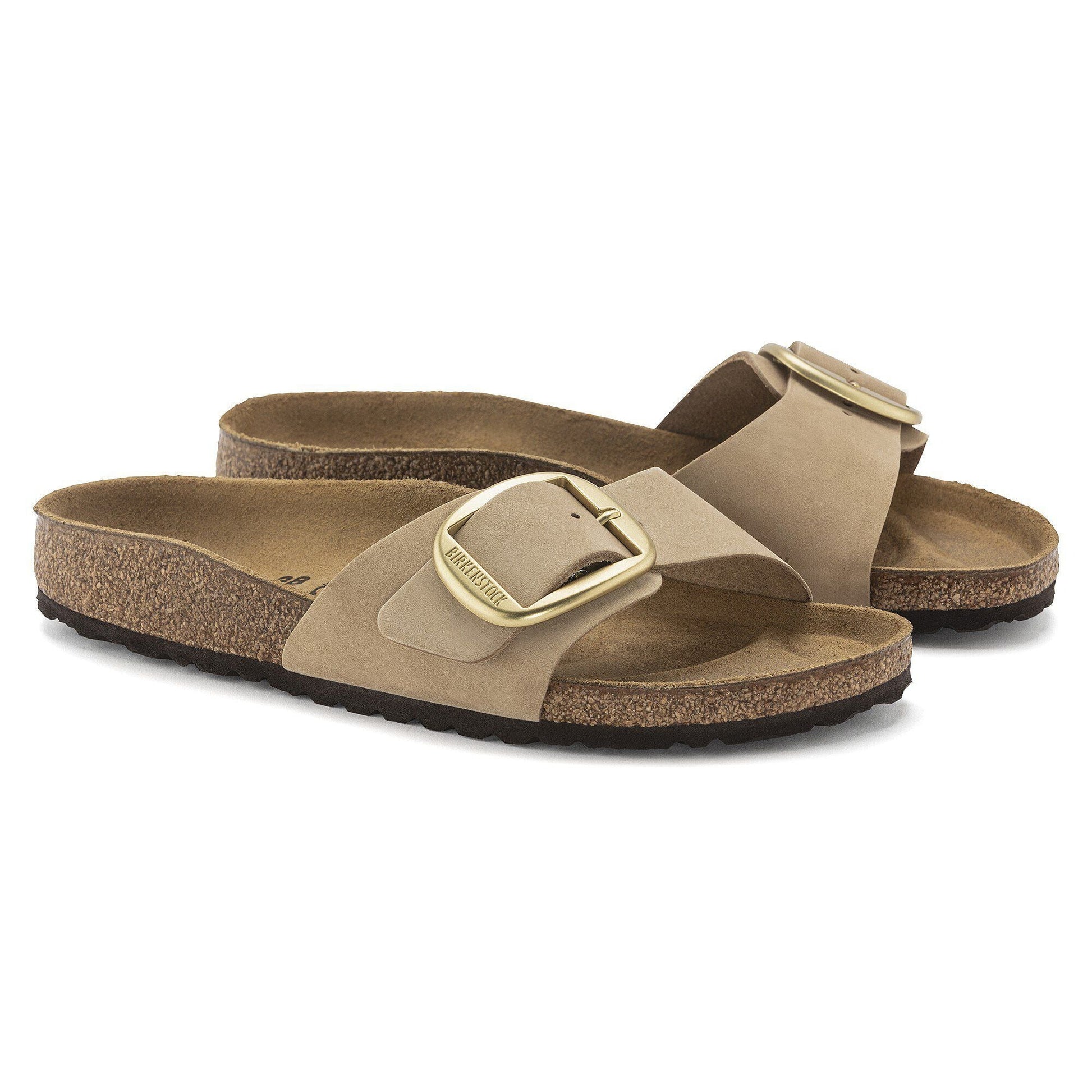 Madrid Big Buckle | Nubuck | Sandcastle - sandals - Birkenstock