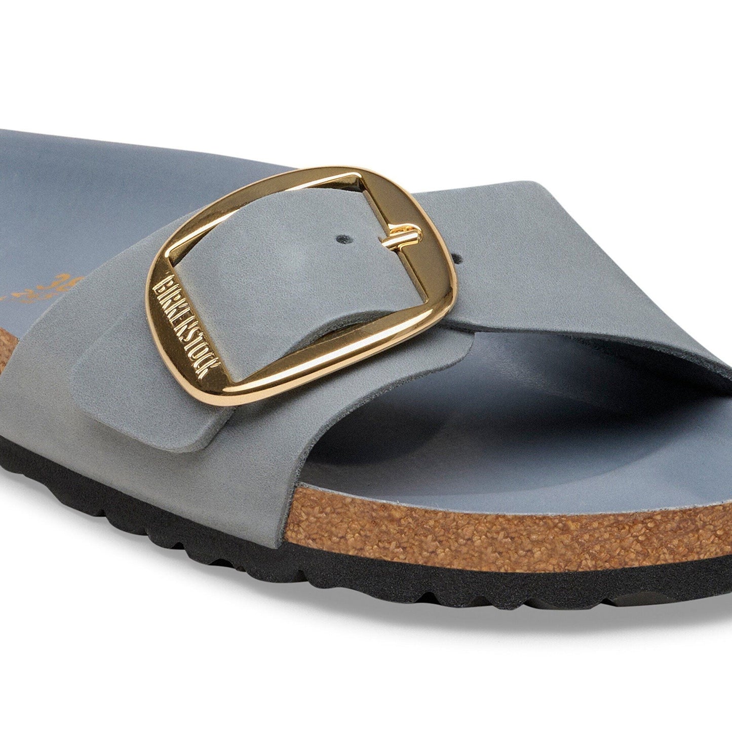 Madrid Big Buckle | Oiled Leather | Basalt Gray - sandals - Birkenstock