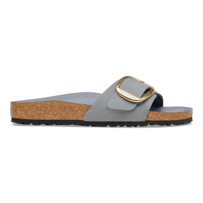 Madrid Big Buckle | Oiled Leather | Basalt Gray - sandals - Birkenstock