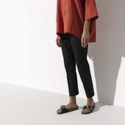 Madrid Big Buckle | Oiled Leather | Black - sandals - Birkenstock