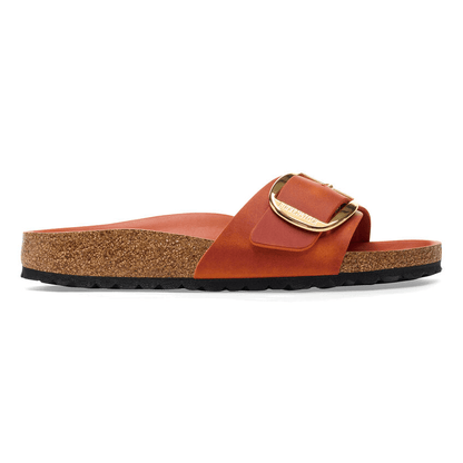 Madrid Big Buckle | Oiled Leather | Burnt Orange - Sandals - Birkenstock