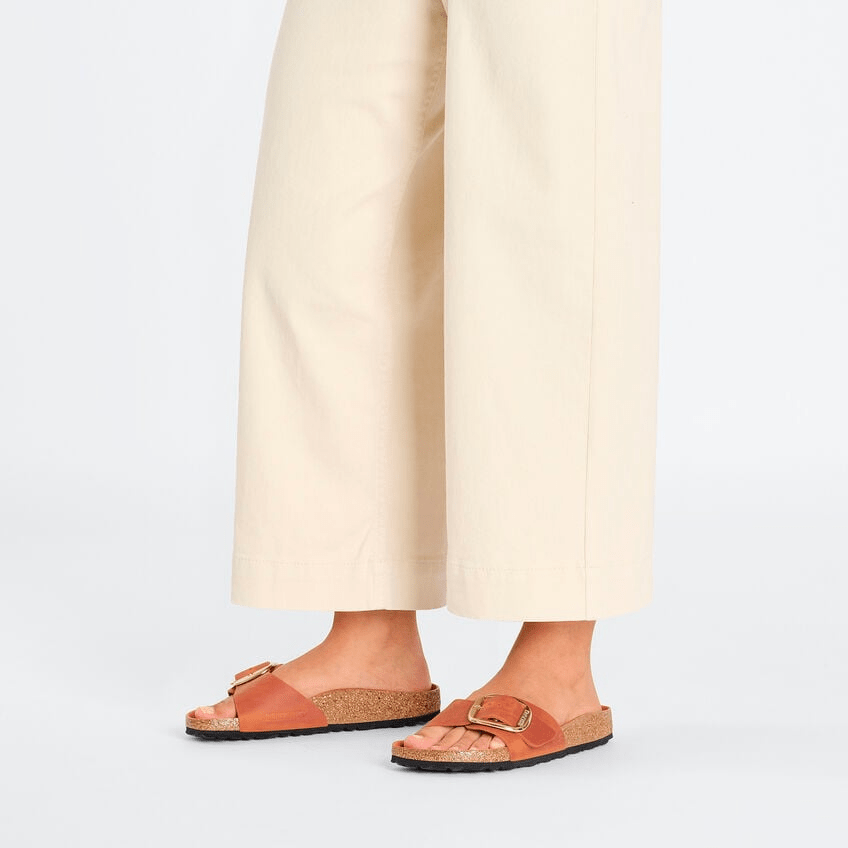 Madrid Big Buckle | Oiled Leather | Burnt Orange - Sandals - Birkenstock