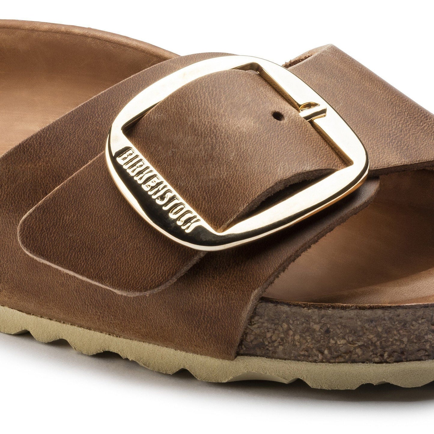 Madrid Big Buckle | Oiled Leather | Cognac - sandals - Birkenstock