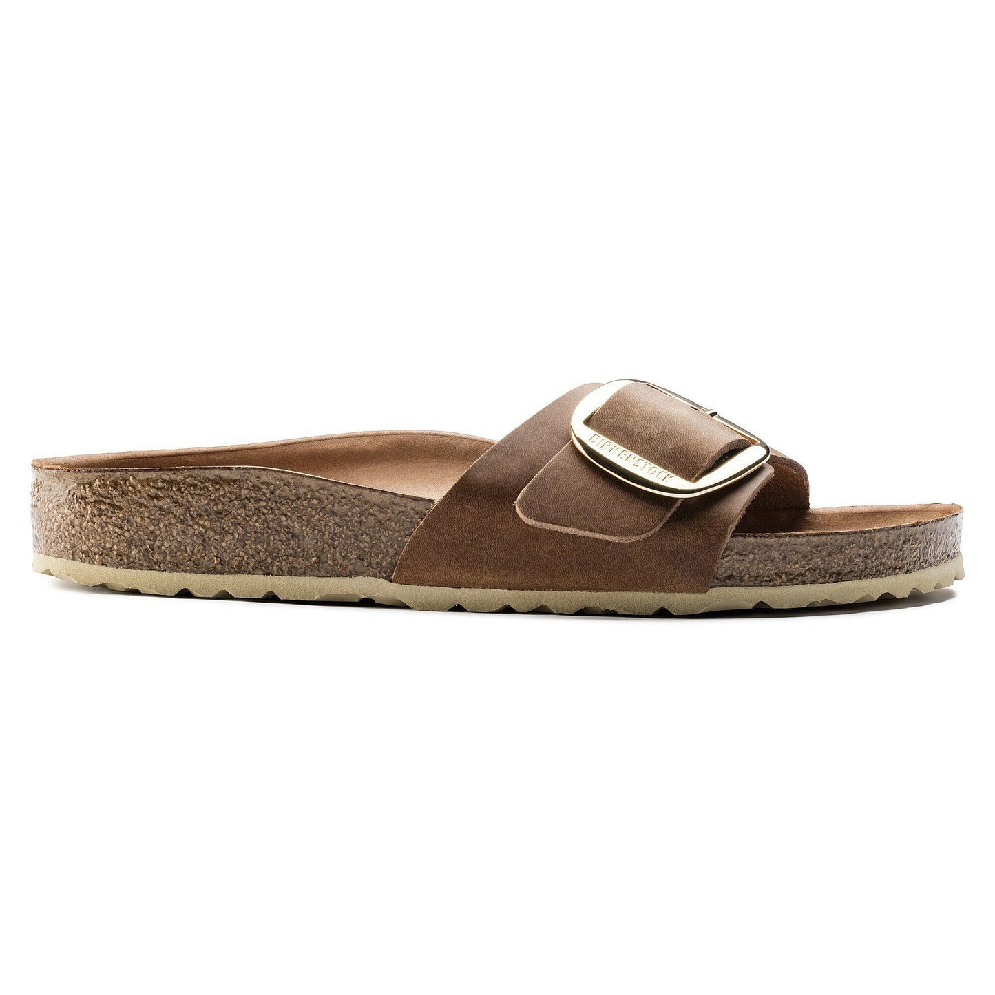 Madrid Big Buckle | Oiled Leather | Cognac - sandals - Birkenstock