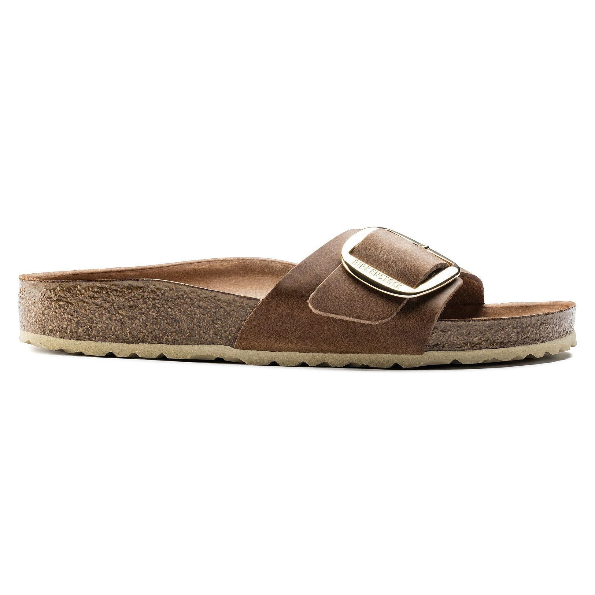 Madrid Big Buckle | Oiled Leather | Cognac - sandals - Birkenstock