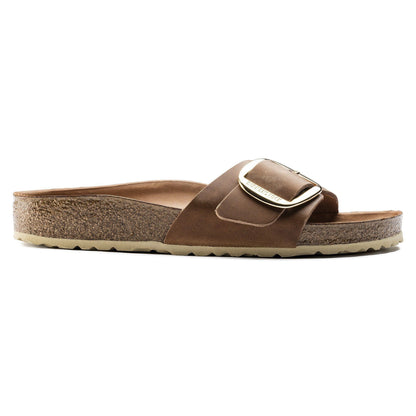 Madrid Big Buckle | Oiled Leather | Cognac - sandals - Birkenstock