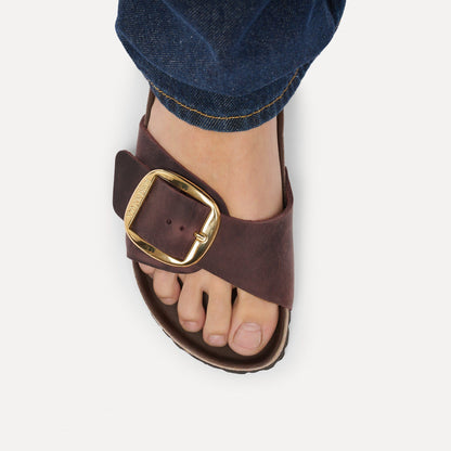 Madrid Big Buckle | Oiled Leather | Habana - sandals - Birkenstock