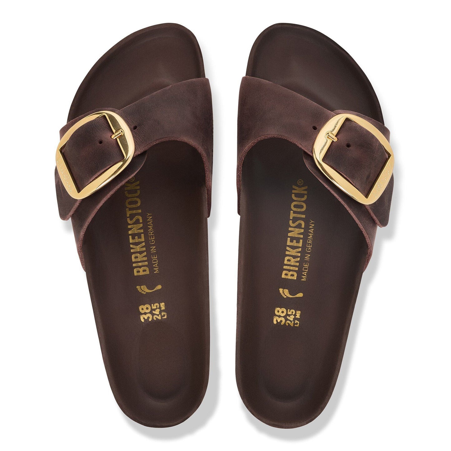 Madrid Big Buckle | Oiled Leather | Habana - sandals - Birkenstock