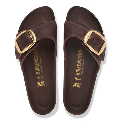 Madrid Big Buckle | Oiled Leather | Habana - sandals - Birkenstock
