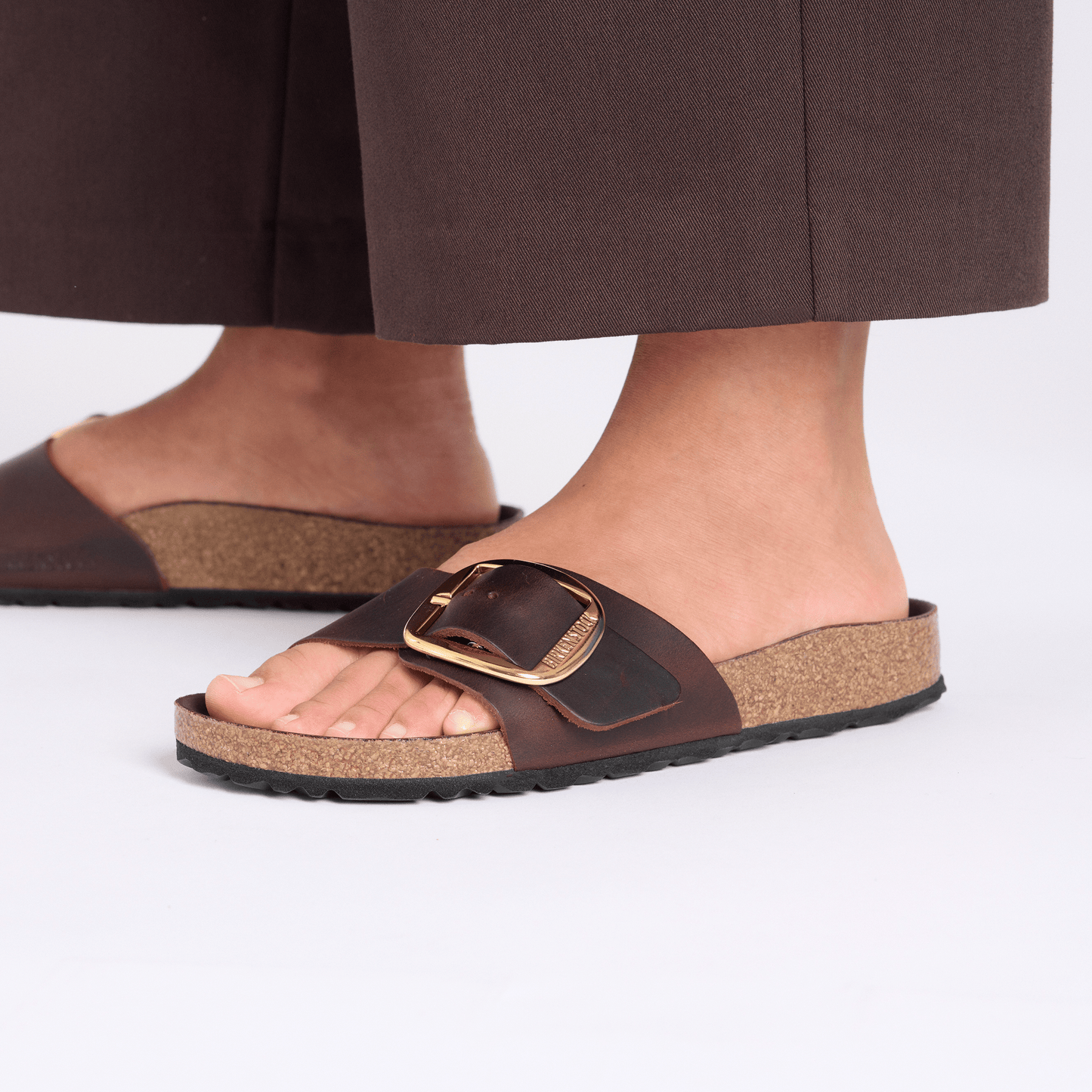 Madrid Big Buckle | Oiled Leather | Zinfandel - Sandals - Birkenstock