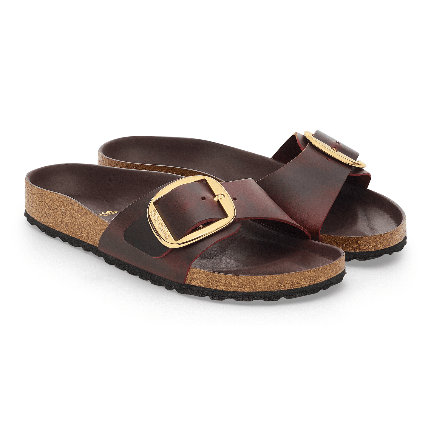 Madrid Big Buckle | Oiled Leather | Zinfandel - Sandals - Birkenstock