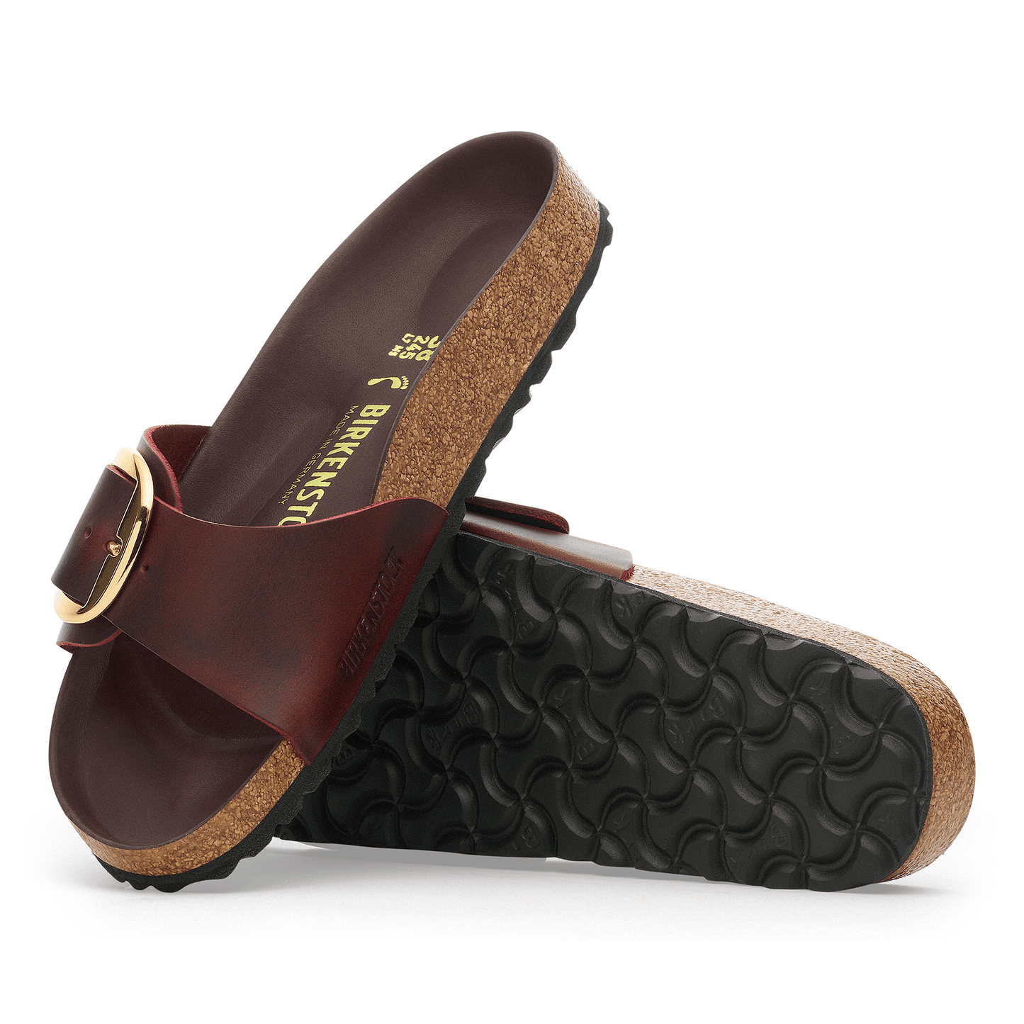 Madrid Big Buckle | Oiled Leather | Zinfandel - Sandals - Birkenstock