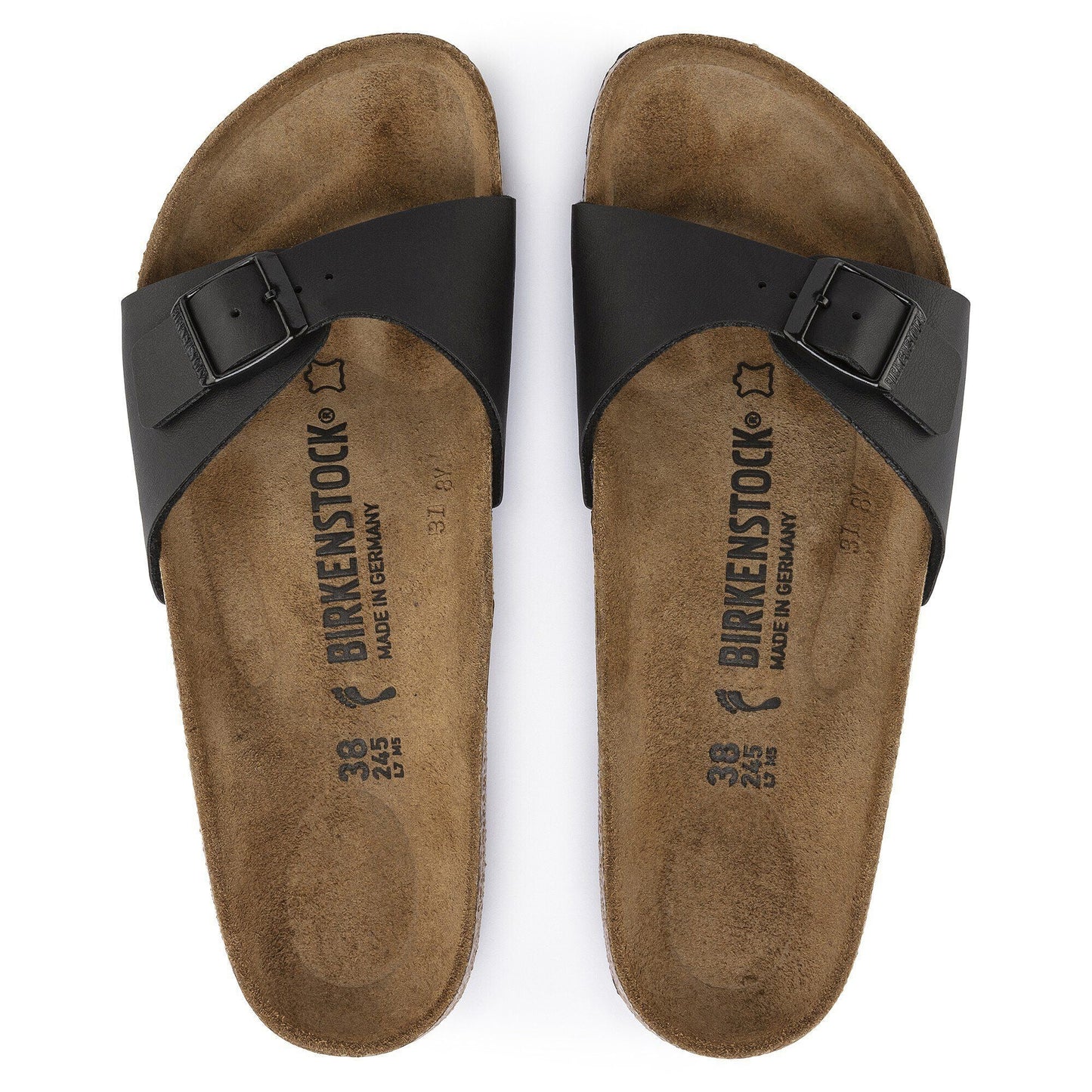 Madrid | Birko - Flor | Black - Sandals - Birkenstock