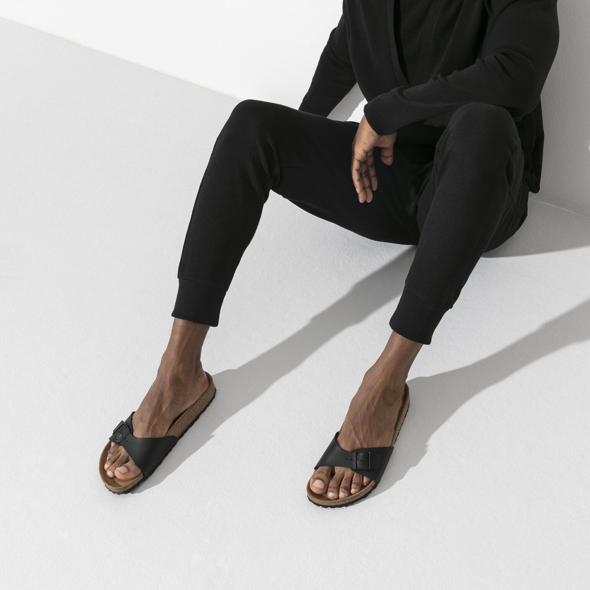 Madrid | Birko - Flor | Black - Sandals - Birkenstock