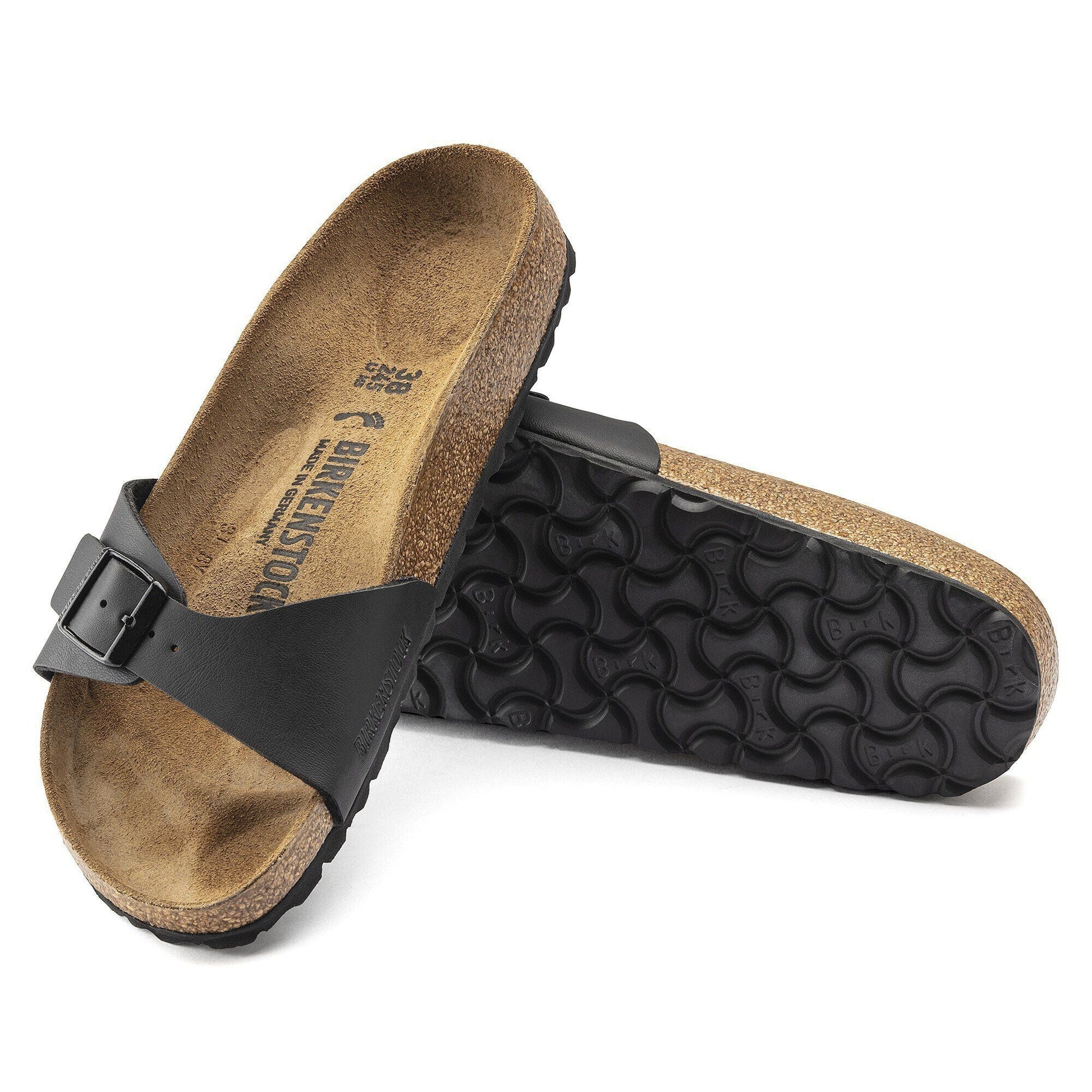 Madrid | Birko - Flor | Black - Sandals - Birkenstock