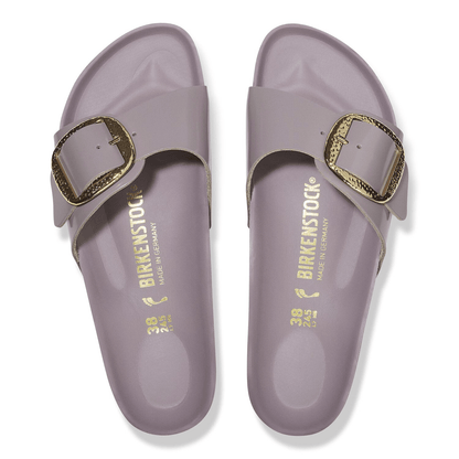 Madrid Hammered Big Buckle | High - Shine Patent Leather | Faded Purple - Sandals - Birkenstock