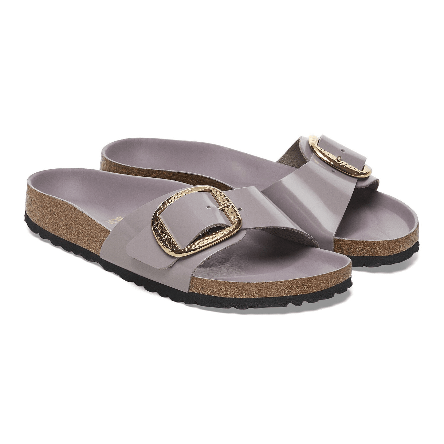 Madrid Hammered Big Buckle | High - Shine Patent Leather | Faded Purple - Sandals - Birkenstock