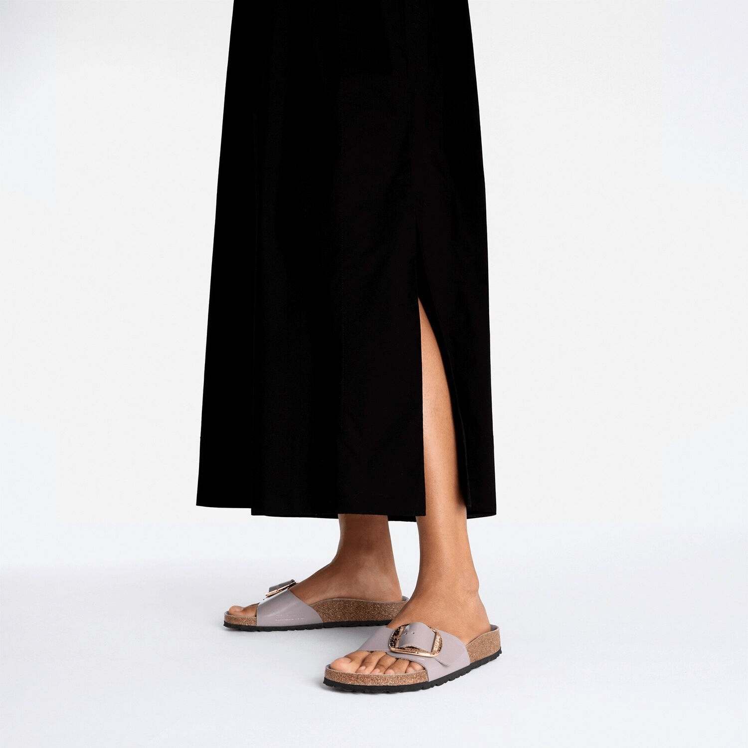 Madrid Hammered Big Buckle | High - Shine Patent Leather | Faded Purple - Sandals - Birkenstock