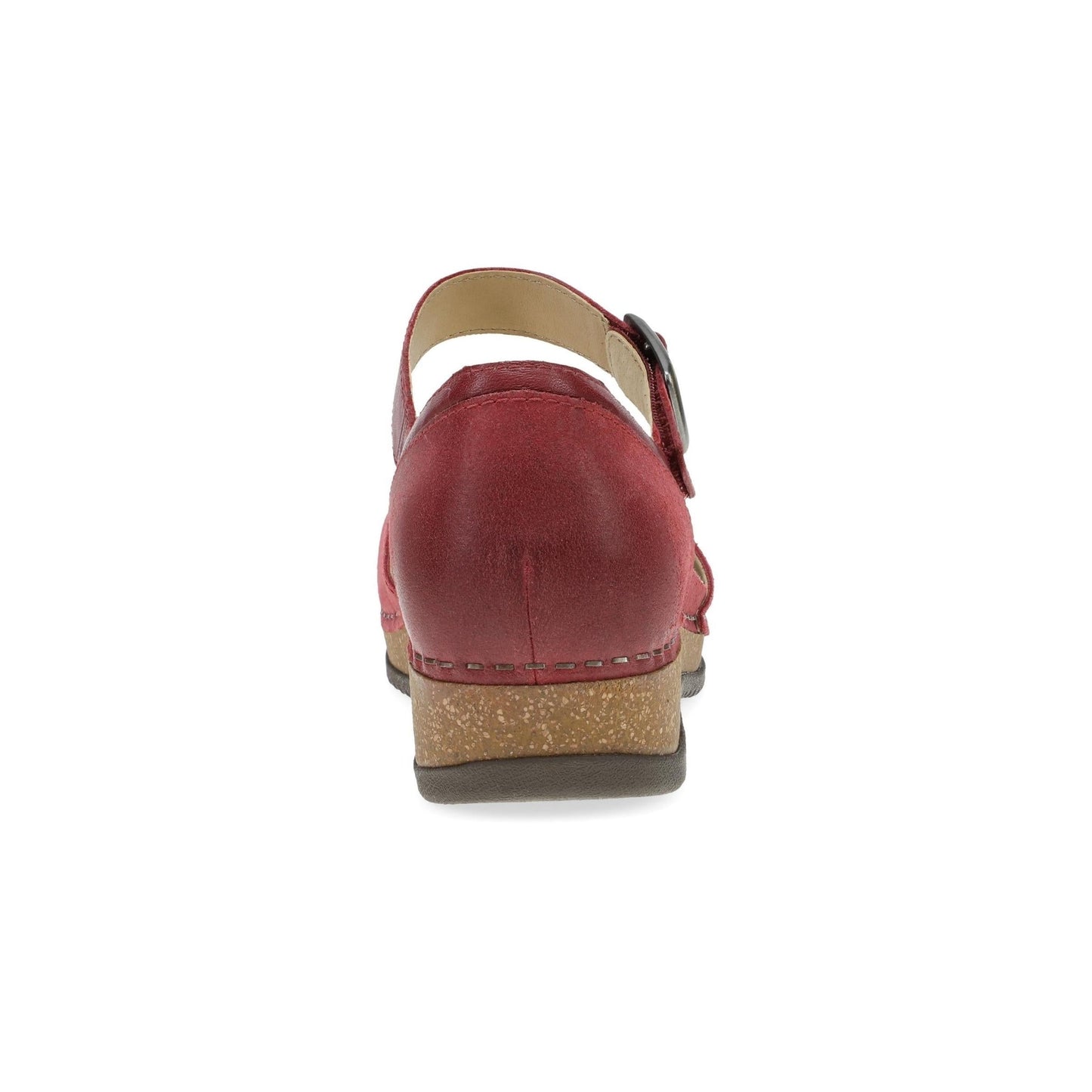 Mae | Burnished Suede | Red - shoe - Dansko