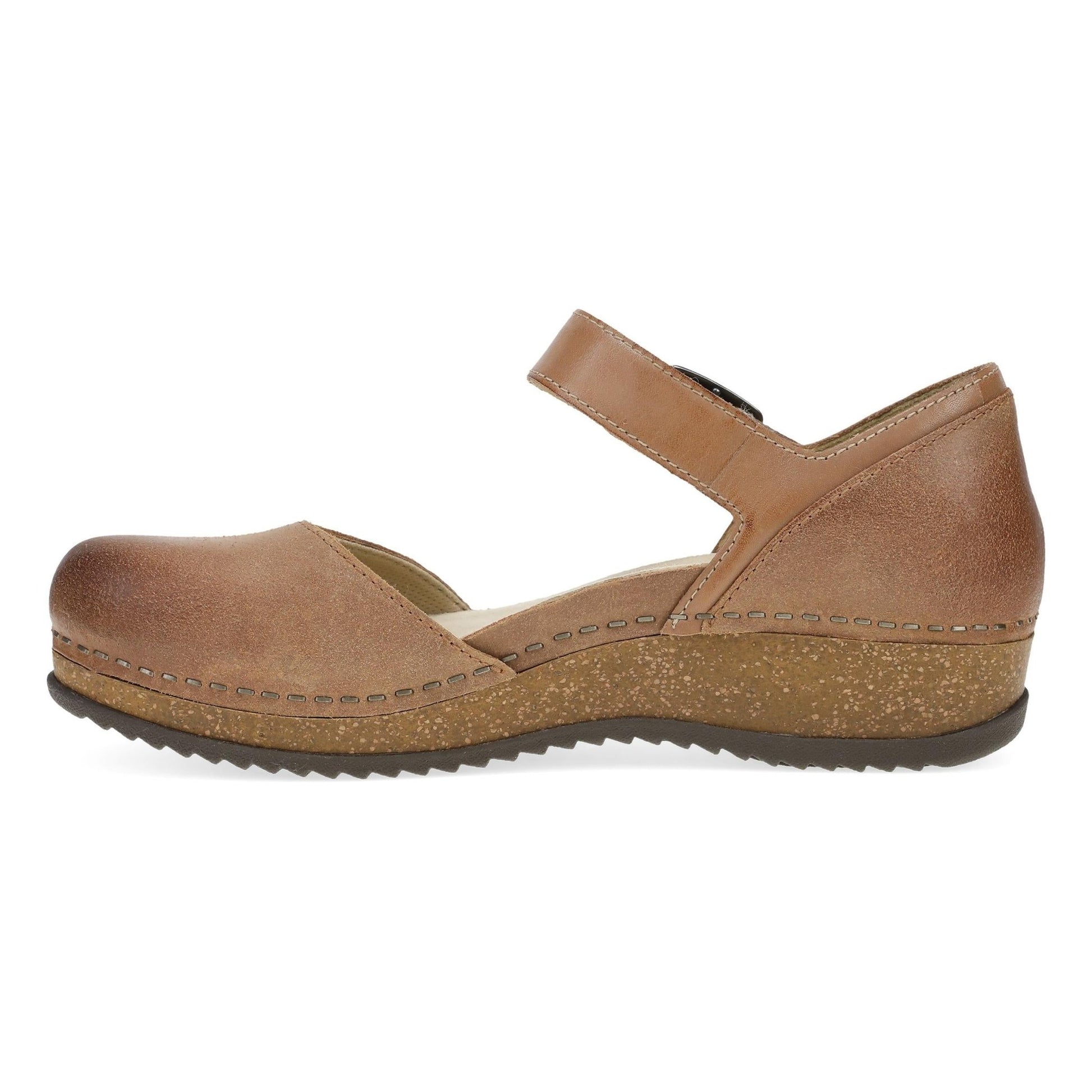 Mae | Burnished Suede | Tan - shoe - Dansko
